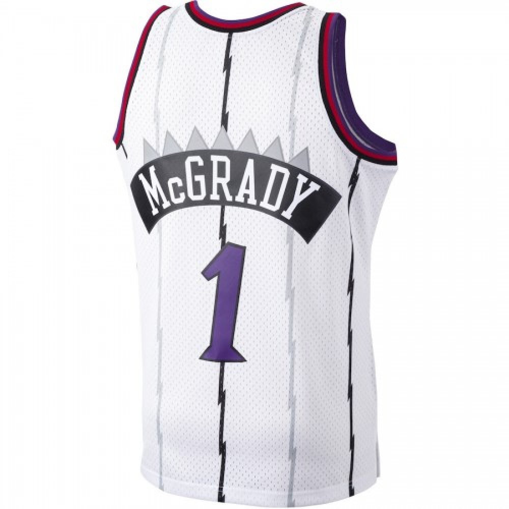Men's Toronto Raptors Tracy McGrady #1 White 1998-99 Hardwood Classics Swingman Jersey-Pro Kit Vault | Brand New 26/27 Sports Jerseys